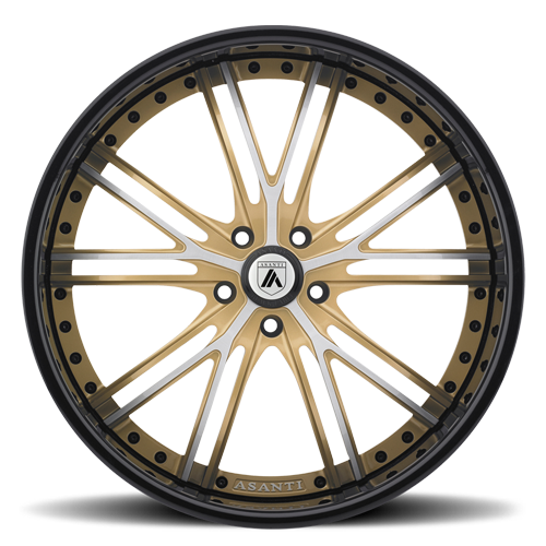 DA188 in Gold with Black Lip